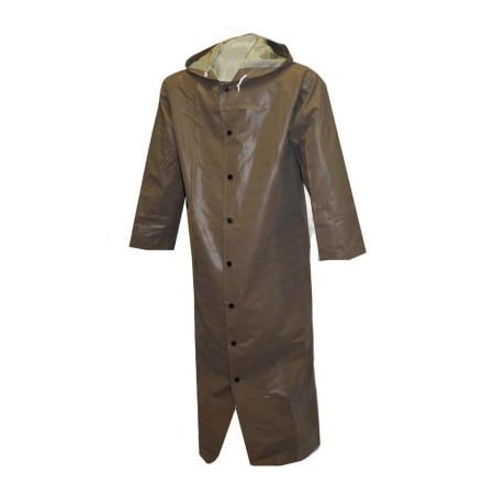Tingley Tingley C12168 Magnaprene Storm Fly Front Hooded Coat, Green, 60", Large C12168.LG
